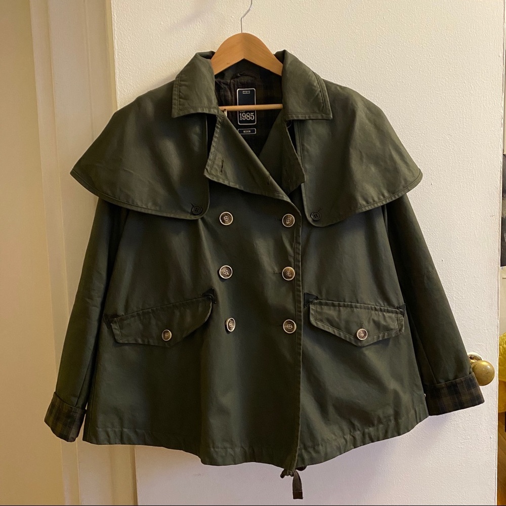 Tommy Hilfiger NYT 1985 Green wax coat